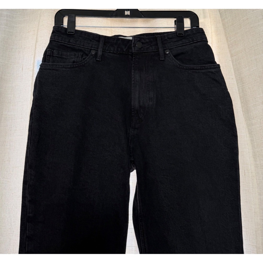 Everlane The Curvy Cheeky Jean High Rise Straight Black Organic Cotton Womens 28 - Picture 3 of 7